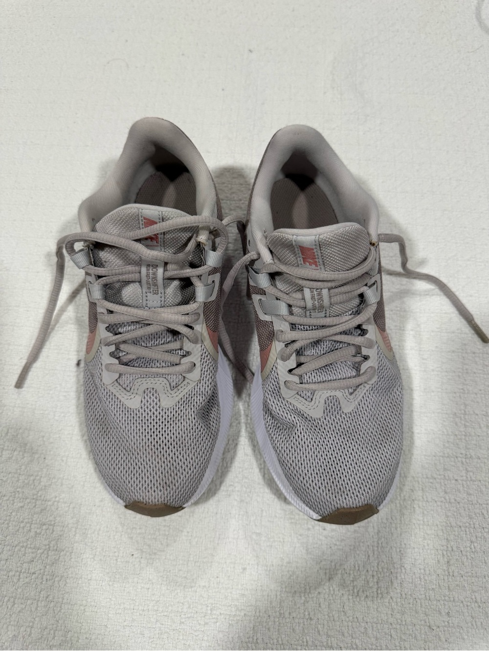 Nike Women’s Mesh Trainer - Light Gray with Pink and Brown Accents